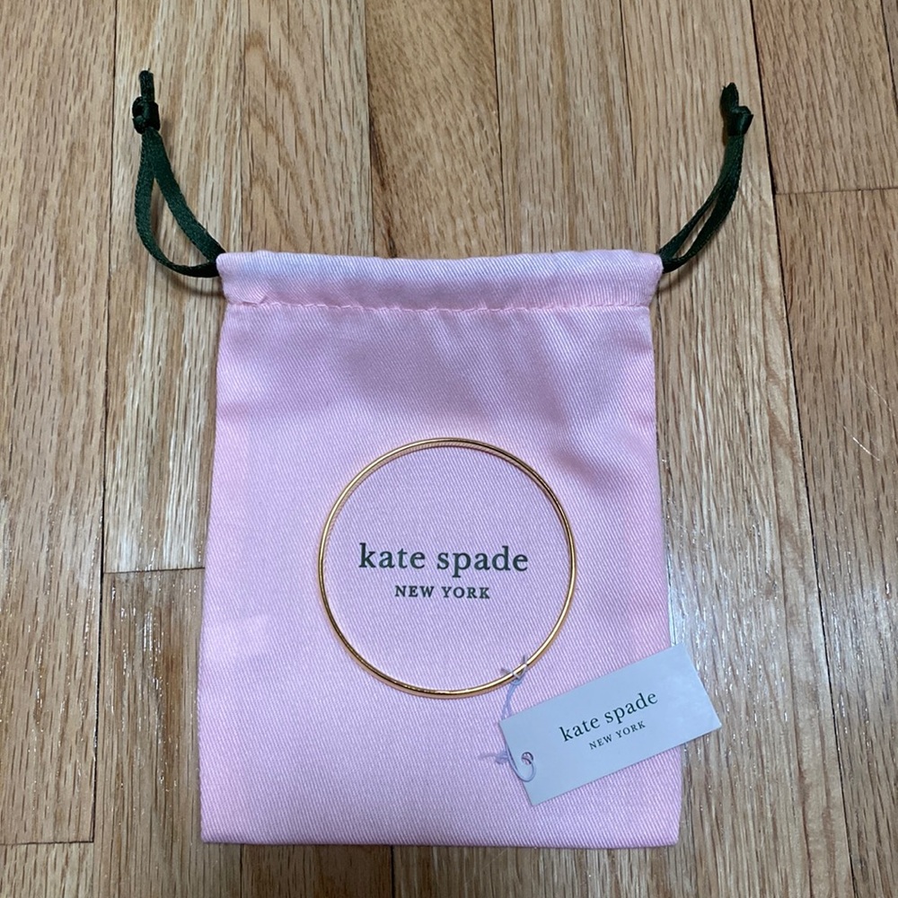 GOLD KATE SPADE HEART OF GOLD BANGLE BRACELET